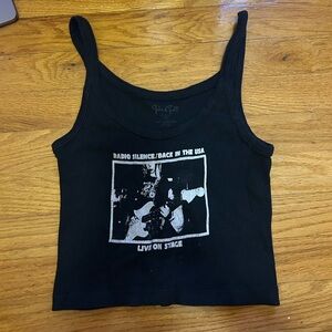 John Galt black tank top